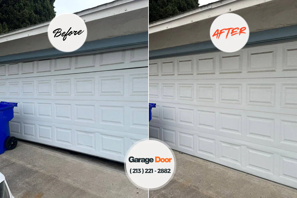 Before and after: garage door repair Wisconsin Rapids, WI